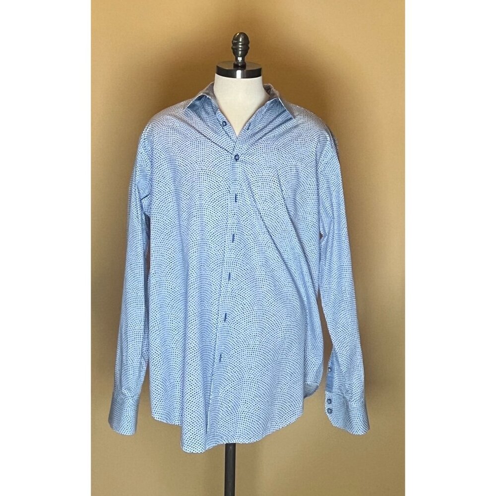 Robert Graham Patterned Long Sleeve Collared Shirt - image 1